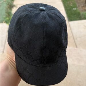 Gucci Black GG Monogram Cap